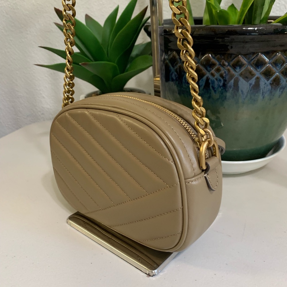 💕👜 TORY BURCH Crossbody Tan Leather Bag - Picture 4 of 13